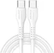 Dux Ducis 60W USB-C naar USB-C Fast Charge Oplaad Kabel 1 Meter Wit afbeelding 1