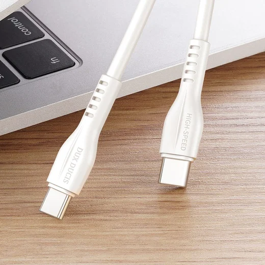 Dux Ducis 60W USB-C naar USB-C Fast Charge Oplaad Kabel 1 Meter Wit afbeelding 12