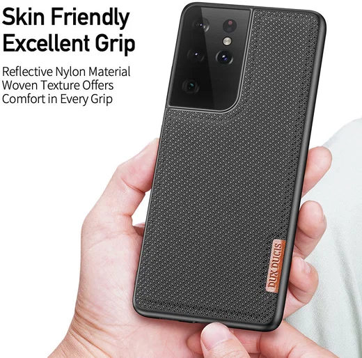 Dux Ducis Fino Series Samsung Galaxy S21 Ultra Hoesje Back Cover Zwart afbeelding 6