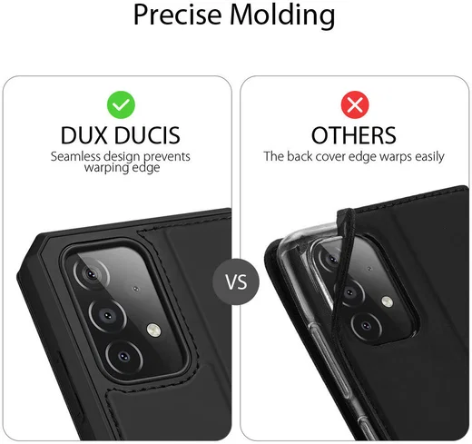 Dux Ducis Skin X Series Samsung Galaxy A52(S) Hoesje Book Case Zwart afbeelding 9