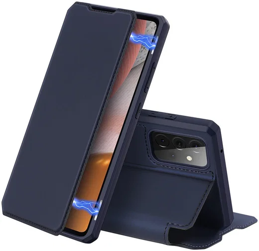 Dux Ducis Skin X Series Samsung Galaxy A72 Hoesje Book Case Blauw afbeelding 1