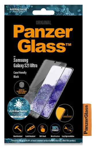 PanzerGlass Samsung Galaxy S21 Ultra Screenprotector Antibacterieel afbeelding 6
