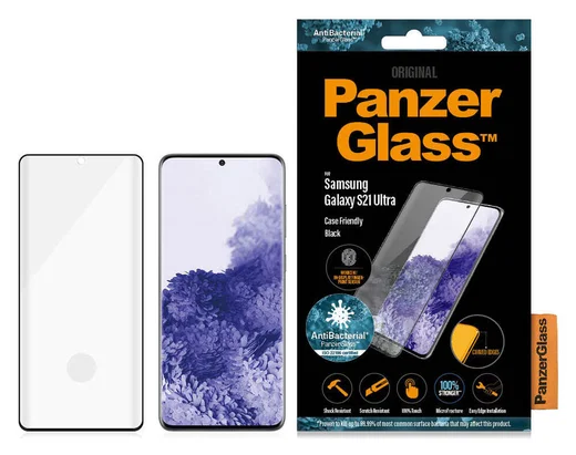 PanzerGlass Samsung Galaxy S21 Ultra Screenprotector Antibacterieel afbeelding 7