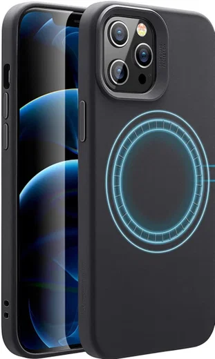 ESR Cloud Apple iPhone 12 Pro Max Hoesje voor MagSafe / HaloLock Zwart afbeelding 1