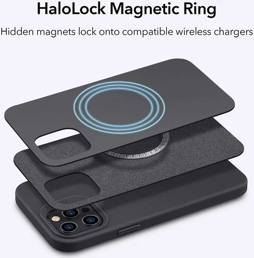 ESR Cloud Apple iPhone 12 Pro Max Hoesje voor MagSafe / HaloLock Zwart afbeelding 5