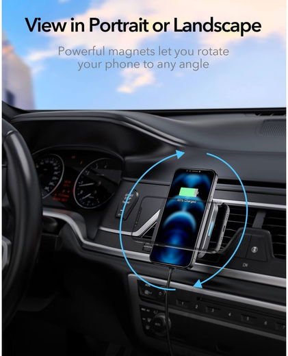 ESR HaloLock Magnetische Telefoonhouder Auto voor Apple MagSafe Zwart afbeelding 9