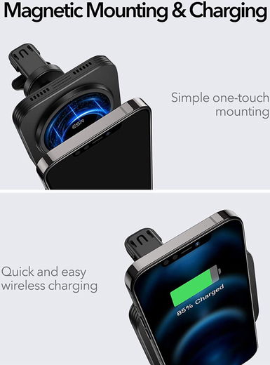 ESR HaloLock Magnetische Telefoonhouder Auto voor Apple MagSafe Zwart afbeelding 5