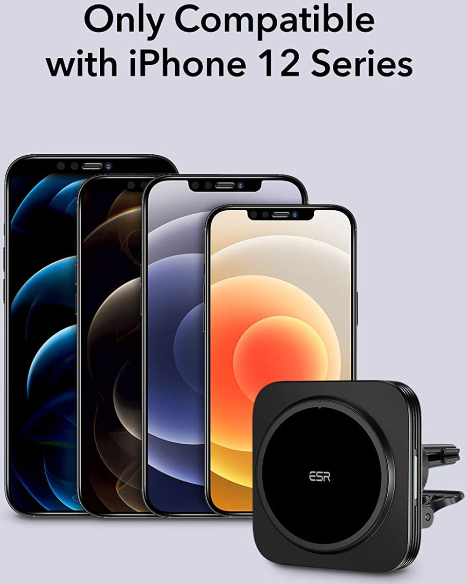 ESR HaloLock Magnetische Telefoonhouder Auto voor Apple MagSafe Zwart afbeelding 8