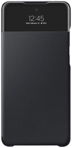 Origineel Samsung Galaxy A72 Hoesje S-View Wallet Cover Zwart afbeelding 2
