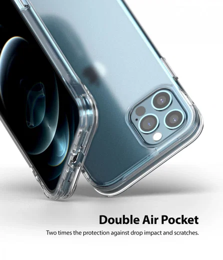 Ringke Fusion Plus Apple iPhone 12 / 12 Pro Hoesje Matte Transparant afbeelding 6