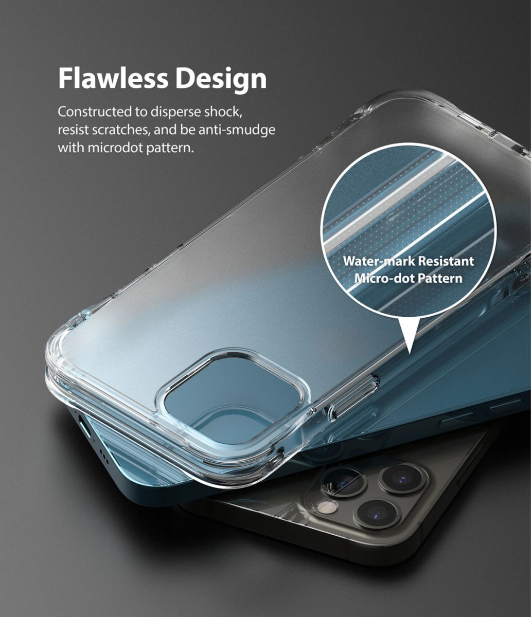 Ringke Fusion Plus Apple iPhone 12 / 12 Pro Hoesje Matte Transparant afbeelding 7