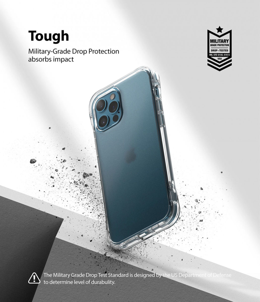 Ringke Fusion Plus Apple iPhone 12 / 12 Pro Hoesje Matte Transparant afbeelding 8