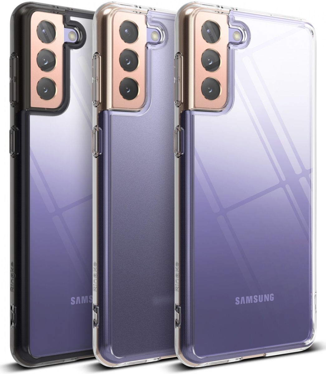 Ringke Fusion Samsung Galaxy S21 Plus Hoesje Smoke Black afbeelding 11