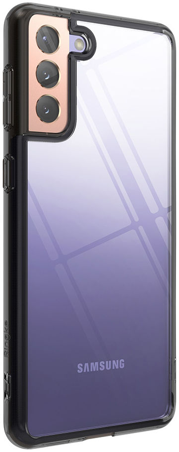 Ringke Fusion Samsung Galaxy S21 Plus Hoesje Smoke Black afbeelding 2