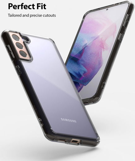 Ringke Fusion Samsung Galaxy S21 Plus Hoesje Smoke Black afbeelding 3