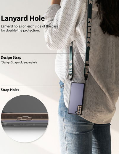 Ringke Fusion Samsung Galaxy S21 Plus Hoesje Smoke Black afbeelding 5