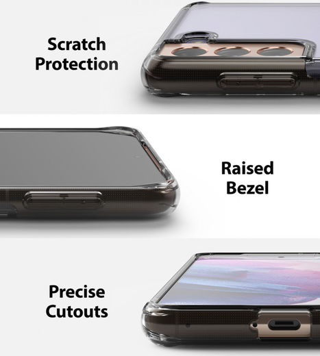 Ringke Fusion Samsung Galaxy S21 Plus Hoesje Smoke Black afbeelding 6