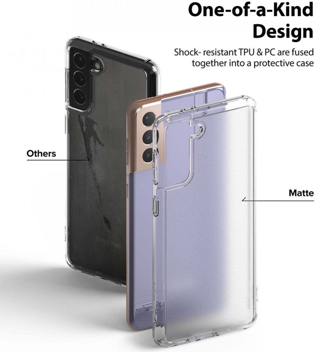 Ringke Fusion Samsung Galaxy S21 Plus Hoesje Matte Transparant afbeelding 4