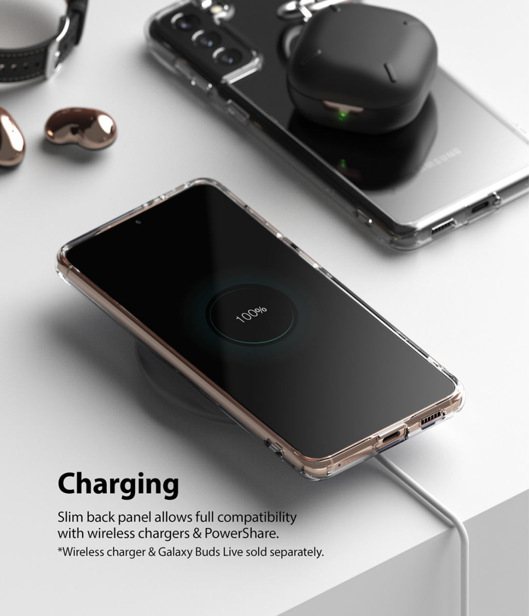 Ringke Fusion Samsung Galaxy S21 Plus Hoesje Matte Transparant afbeelding 9