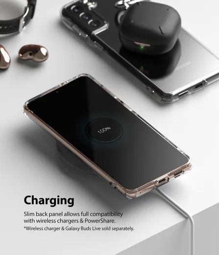 Ringke Fusion Samsung Galaxy S21 Plus Hoesje Matte Transparant afbeelding 9