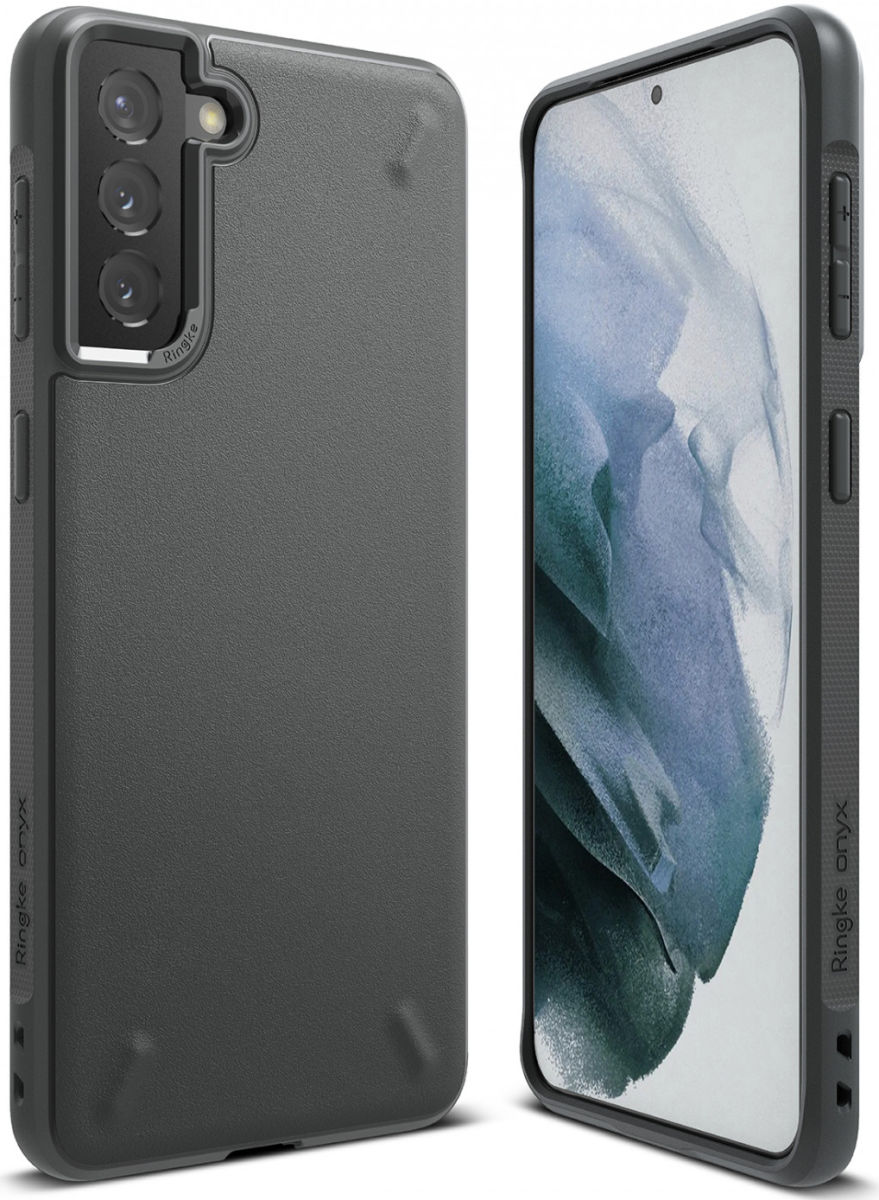 Ringke Onyx Samsung Galaxy S21 Plus Hoesje Flexibel TPU Grijs afbeelding 1