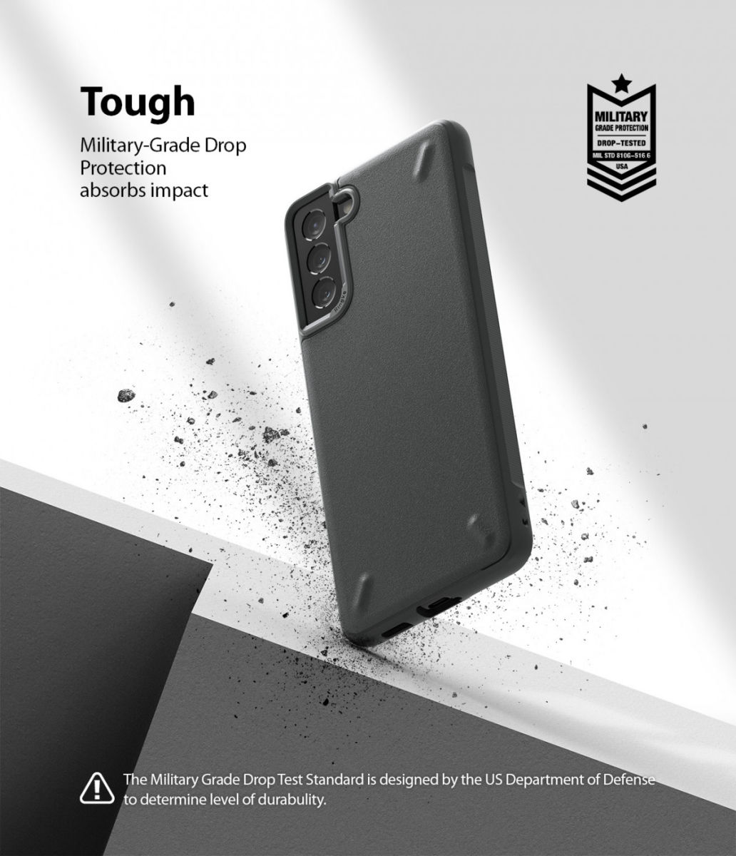 Ringke Onyx Samsung Galaxy S21 Plus Hoesje Flexibel TPU Grijs afbeelding 6