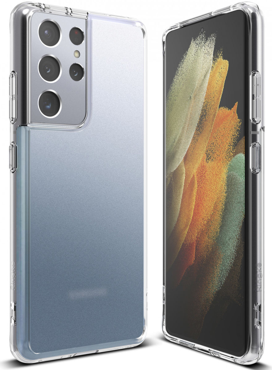 Ringke Fusion Samsung Galaxy S21 Ultra Hoesje Matte Transparant afbeelding 1