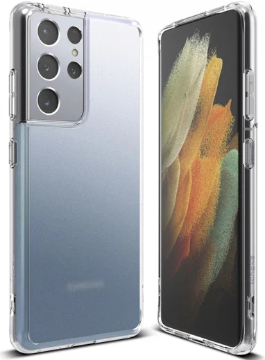 Ringke Fusion Samsung Galaxy S21 Ultra Hoesje Matte Transparant afbeelding 1