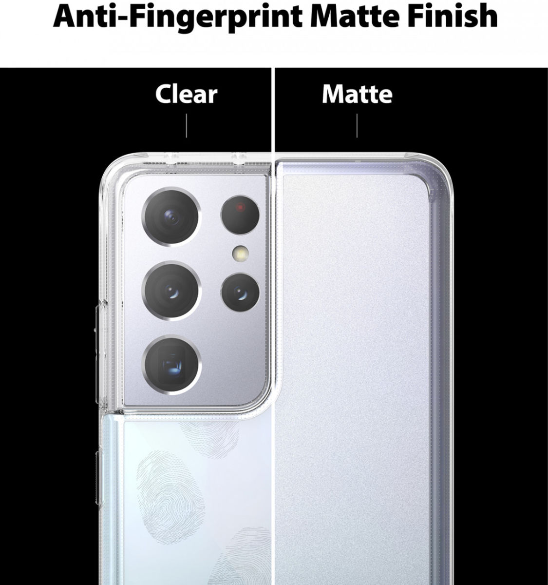 Ringke Fusion Samsung Galaxy S21 Ultra Hoesje Matte Transparant afbeelding 4