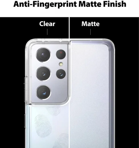 Ringke Fusion Samsung Galaxy S21 Ultra Hoesje Matte Transparant afbeelding 4