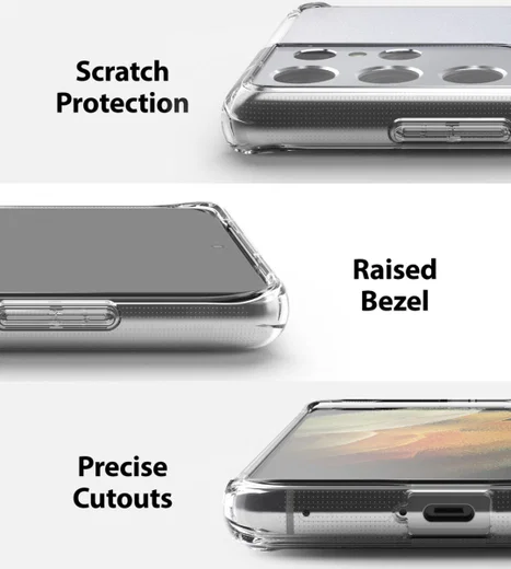 Ringke Fusion Samsung Galaxy S21 Ultra Hoesje Matte Transparant afbeelding 7