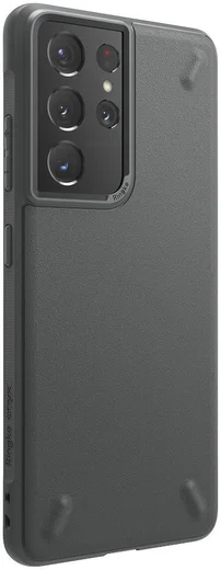 Ringke Onyx Samsung Galaxy S21 Ultra Hoesje Flexibel TPU Grijs afbeelding 2