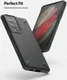 Ringke Onyx Samsung Galaxy S21 Ultra Hoesje Flexibel TPU Grijs afbeelding 3