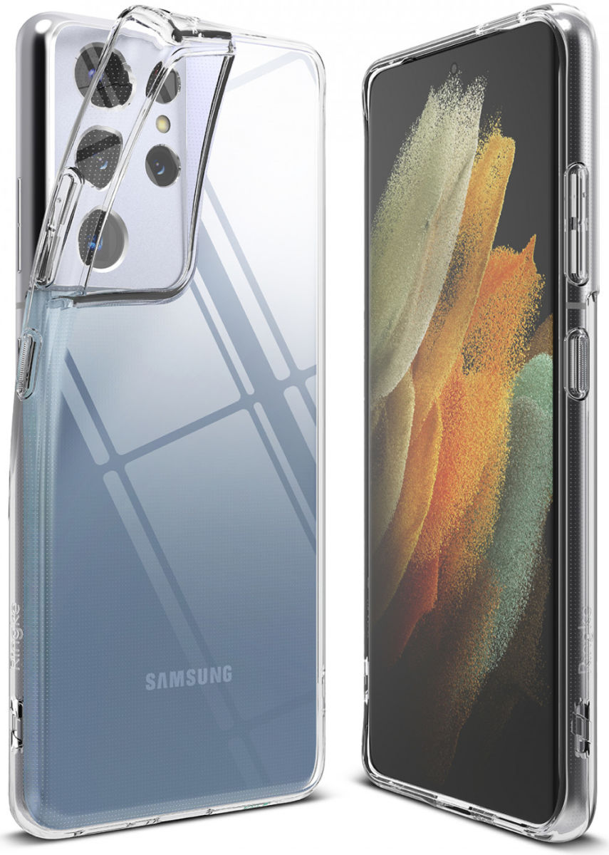 Ringke Air Samsung Galaxy S21 Ultra Hoesje Flexibel TPU Transparant afbeelding 1