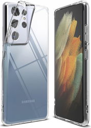 Ringke Air Samsung Galaxy S21 Ultra Hoesje Flexibel TPU Transparant afbeelding