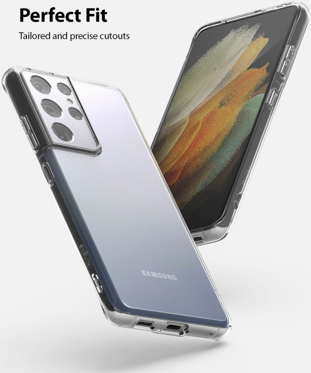 Ringke Air Samsung Galaxy S21 Ultra Hoesje Flexibel TPU Transparant afbeelding 4