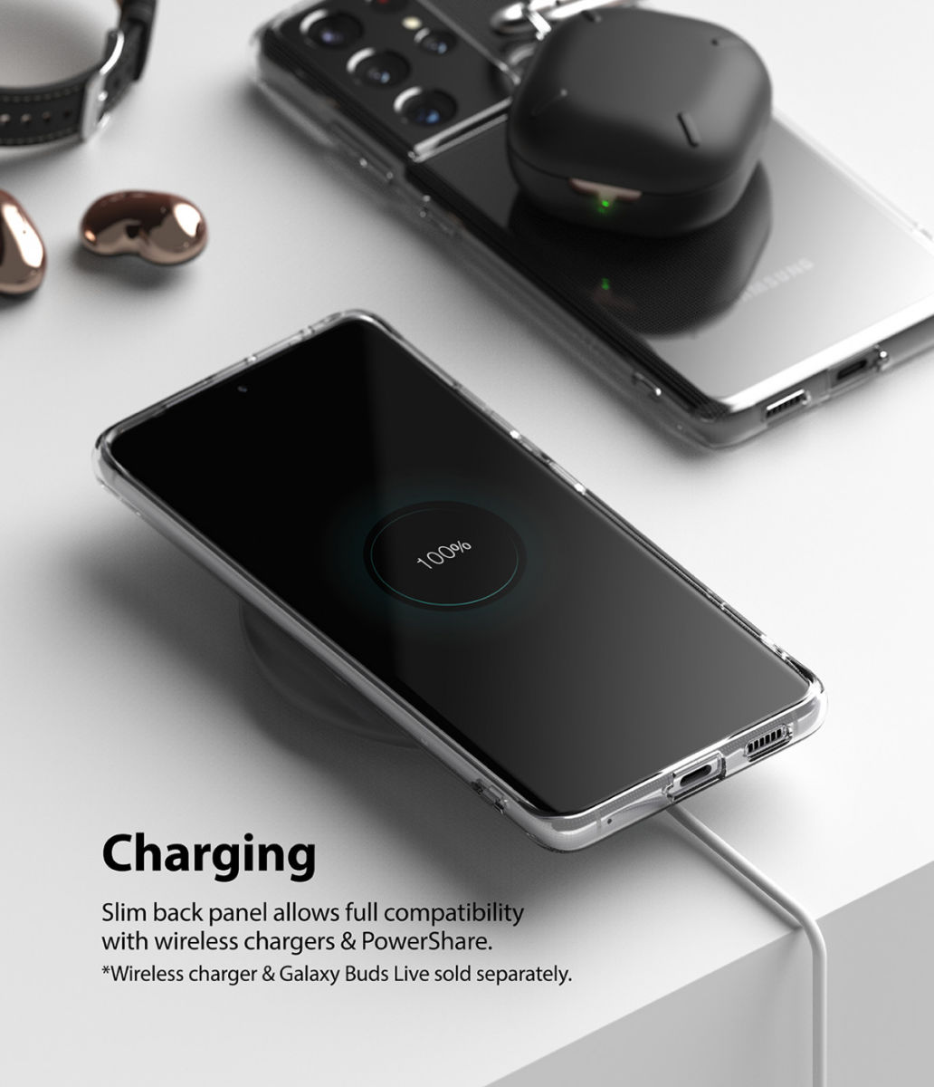 Ringke Air Samsung Galaxy S21 Ultra Hoesje Flexibel TPU Transparant afbeelding 9