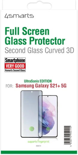 4smarts Second Glass Curved 3D Samsung Galaxy S21 Plus Screenprotector afbeelding 2