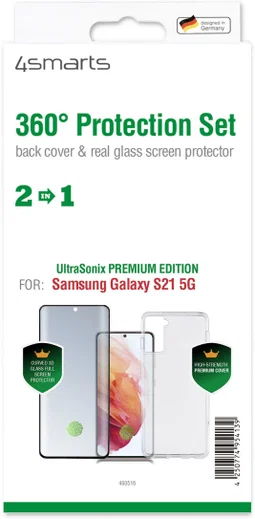4smarts 360° Premium Protection Set Samsung Galaxy S21 Zwart afbeelding 7