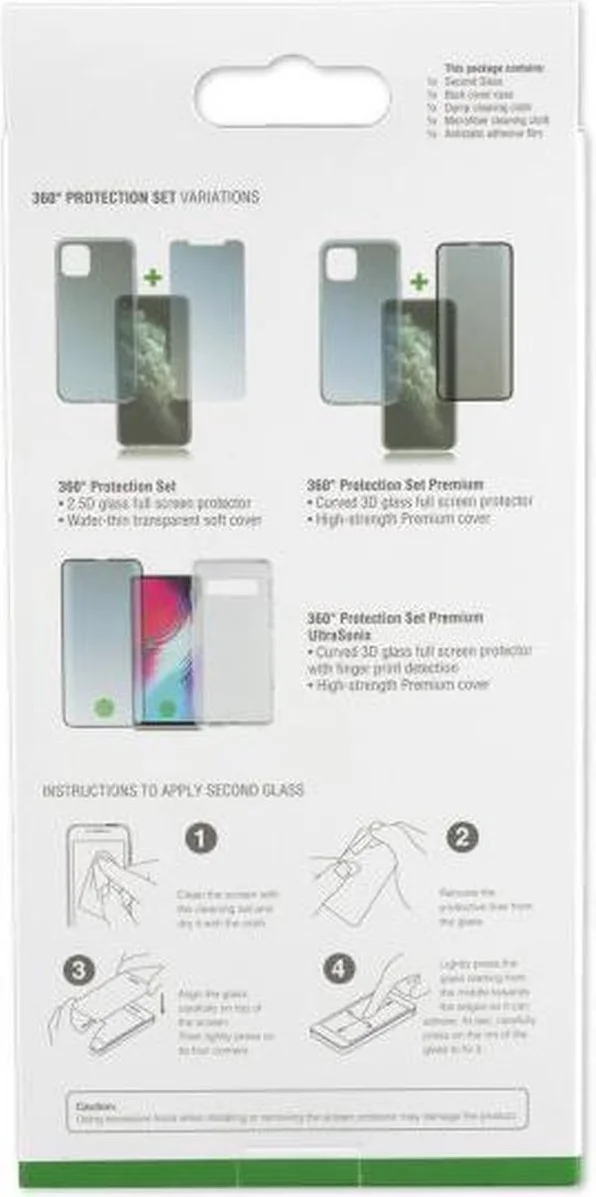 4smarts 360° Premium Protection Set Samsung Galaxy S21 Plus Zwart afbeelding 8