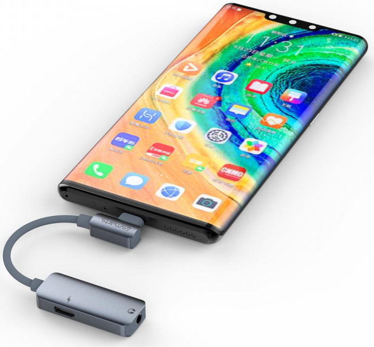 4smarts Active Audio USB-C naar USB-C en 3.5mm Aux Audio Splitter afbeelding 4
