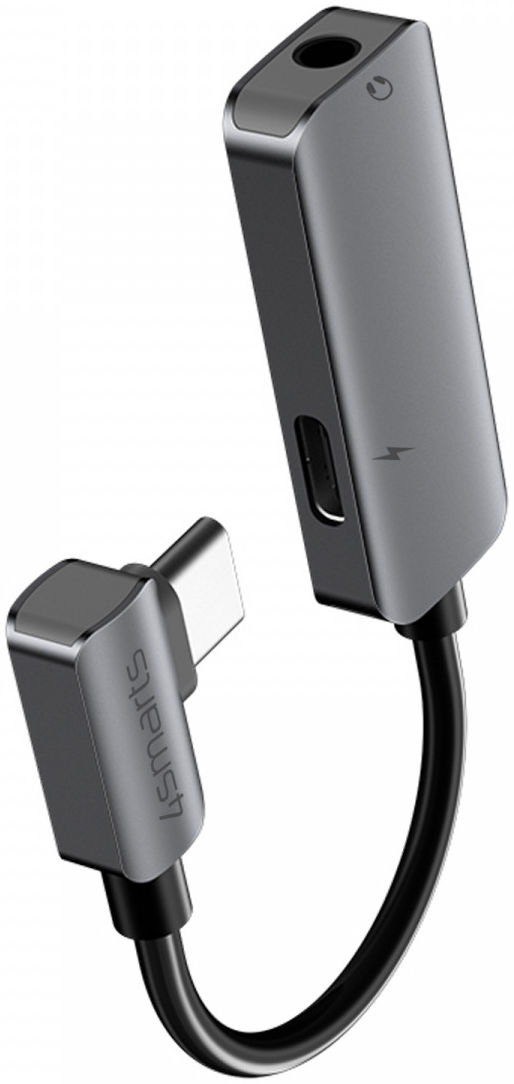 4smarts Active Audio USB-C naar USB-C en 3.5mm Aux Audio Splitter afbeelding 1