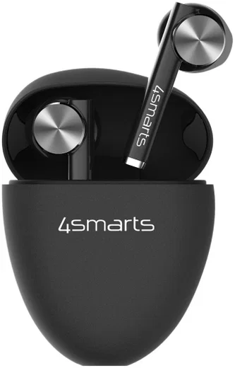 4smarts TWS Bluetooth In-Ear Draadloze Oordopjes Zwart afbeelding 1