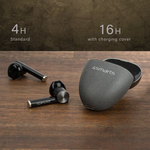 4smarts TWS Bluetooth In-Ear Draadloze Oordopjes Zwart afbeelding 4