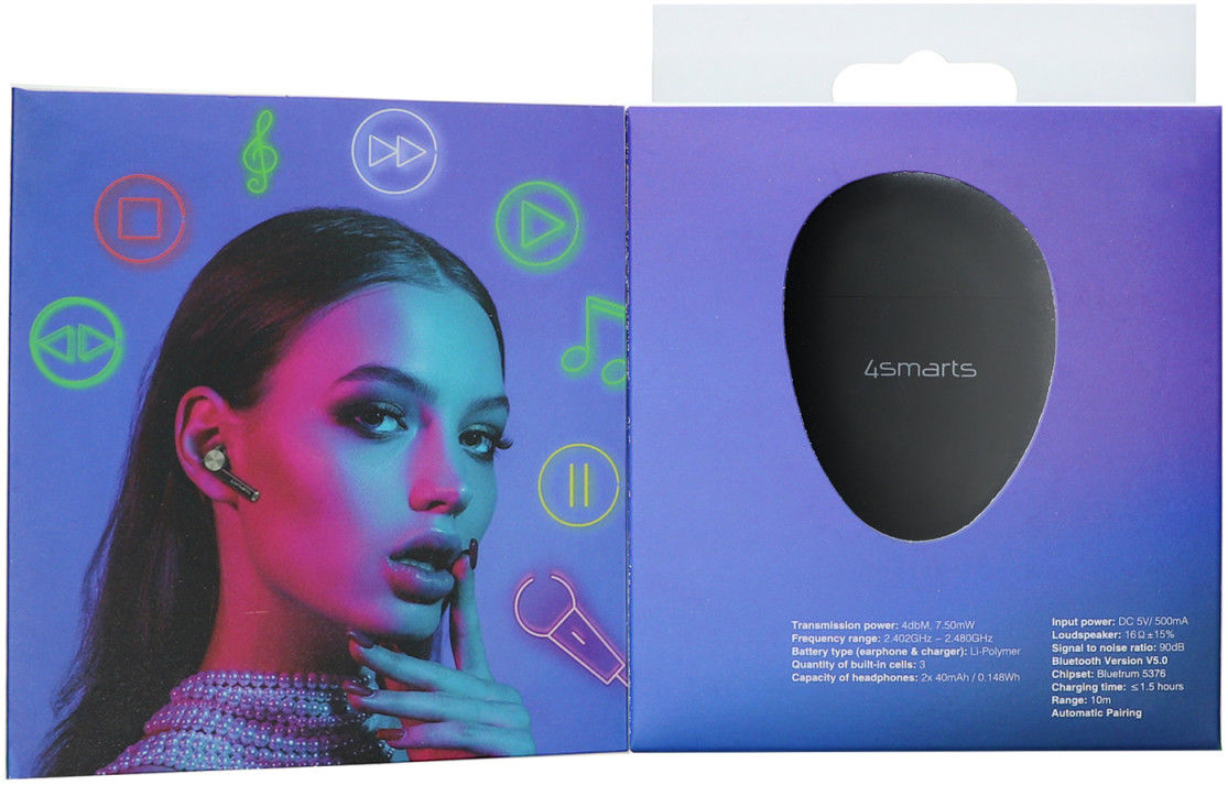 4smarts TWS Bluetooth In-Ear Draadloze Oordopjes Zwart afbeelding 11