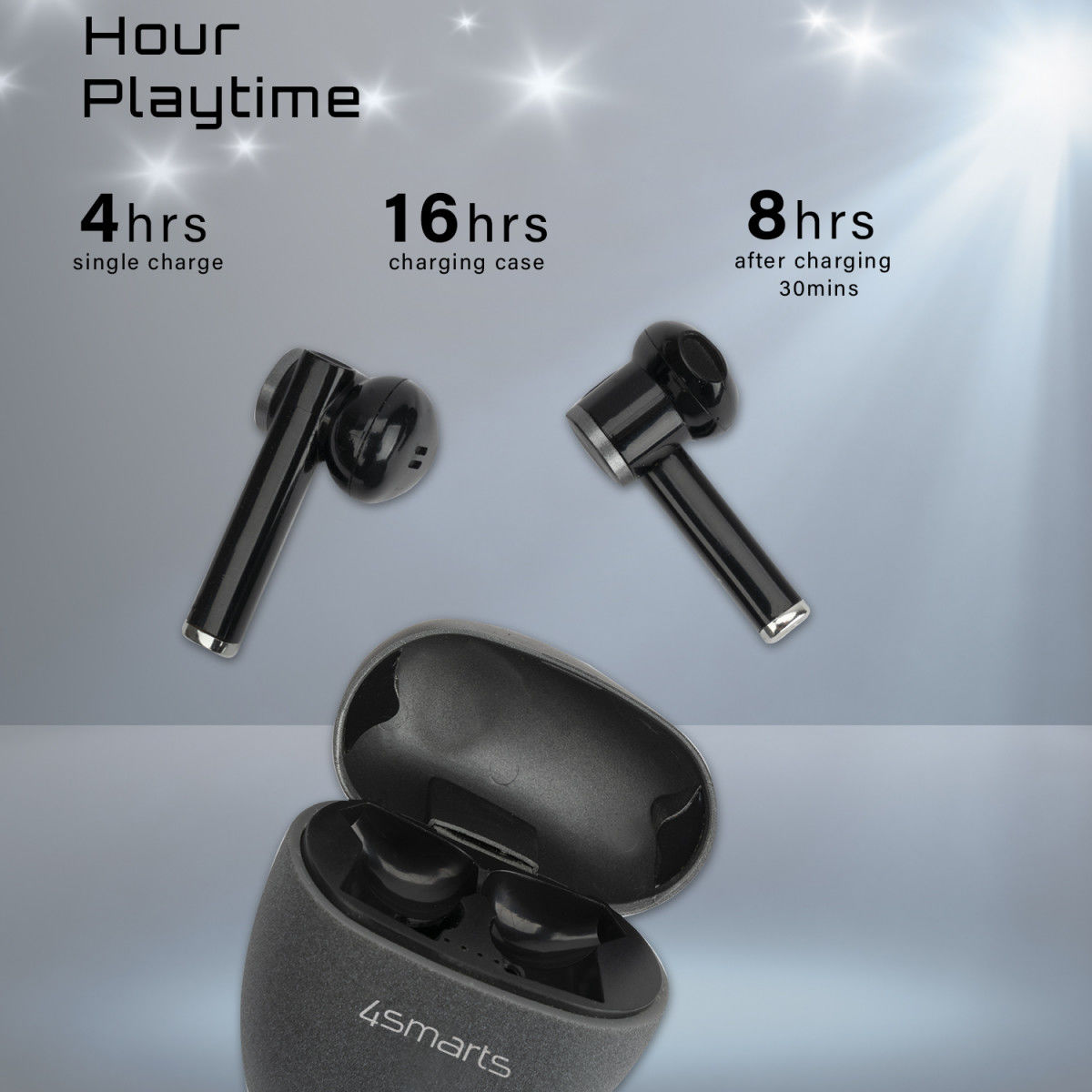 4smarts TWS Bluetooth In-Ear Draadloze Oordopjes Roze afbeelding 5