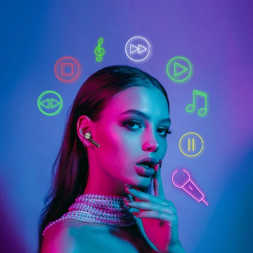 4smarts TWS Bluetooth In-Ear Draadloze Oordopjes Roze afbeelding 7