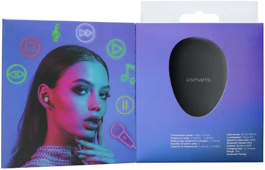 4smarts TWS Bluetooth In-Ear Draadloze Oordopjes Roze afbeelding 11