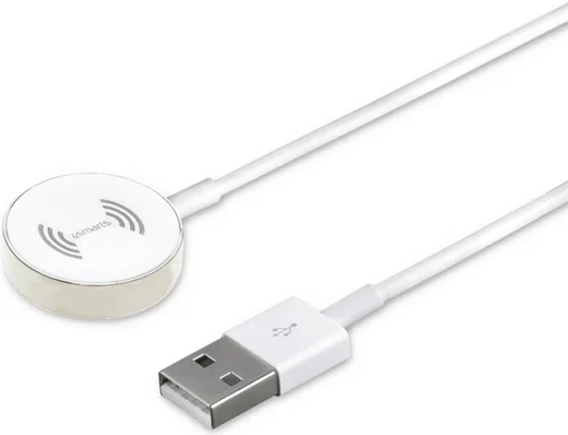 4smarts VoltBeam Apple Watch Draaloze Oplader 30 Centimeter Wit afbeelding 1