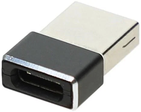 4smarts USB-A naar USB-C Converter/Adapter Zwart afbeelding 2